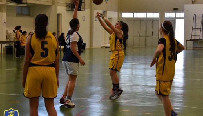 Basketball match, 05/12, Senior Girls in Action. We won 51-18. An amazing win.